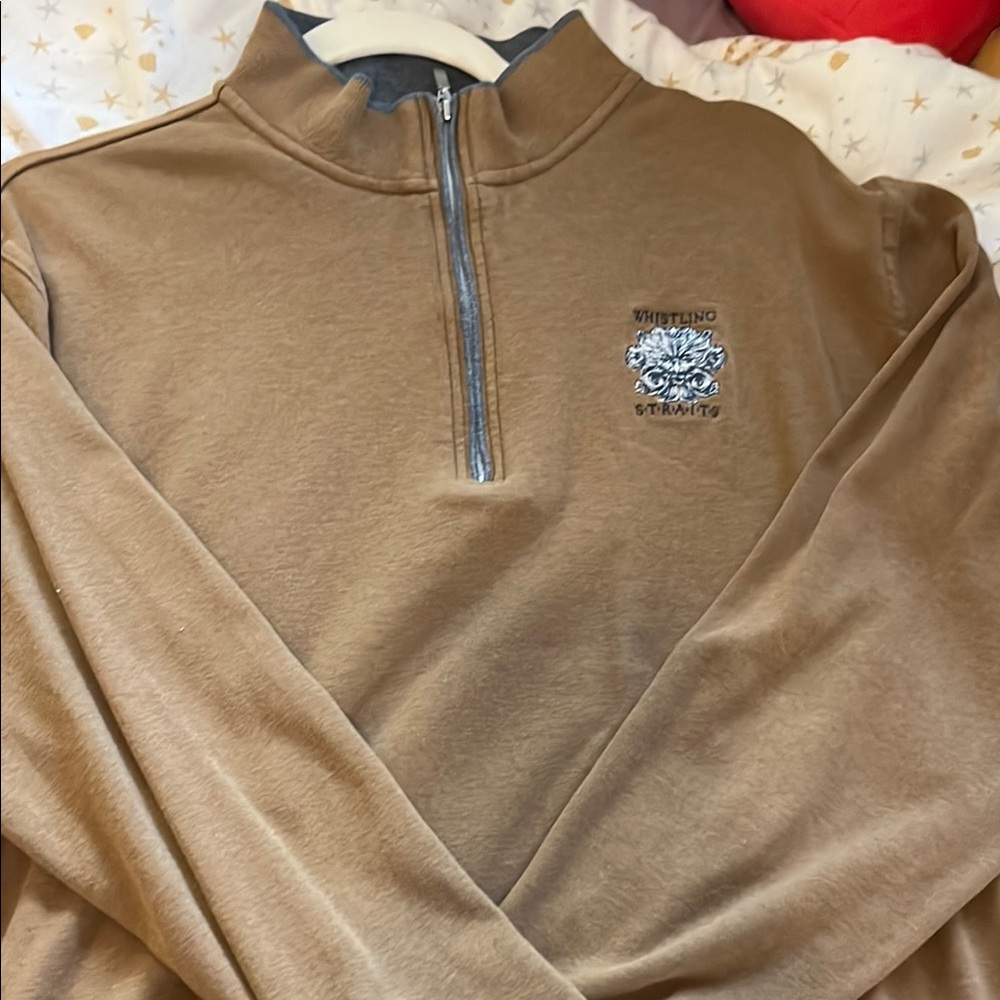 Brown Whistling Straits Quarter-Zip Sweater